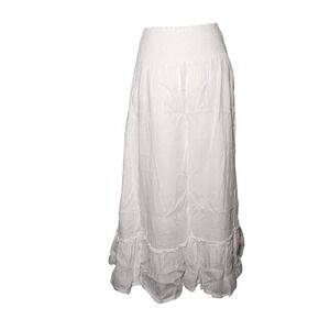 Quince White Maxi Skirt